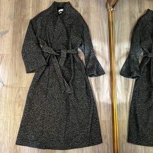Wool wrap coat